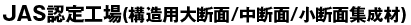 JAS認定工場(構造用大断面/中断面/小断面集成材)